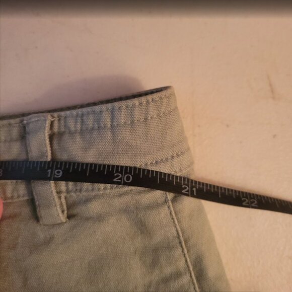 Sage Green Casual Cotton Canvas Cargo Skirt - Picture 11 of 13